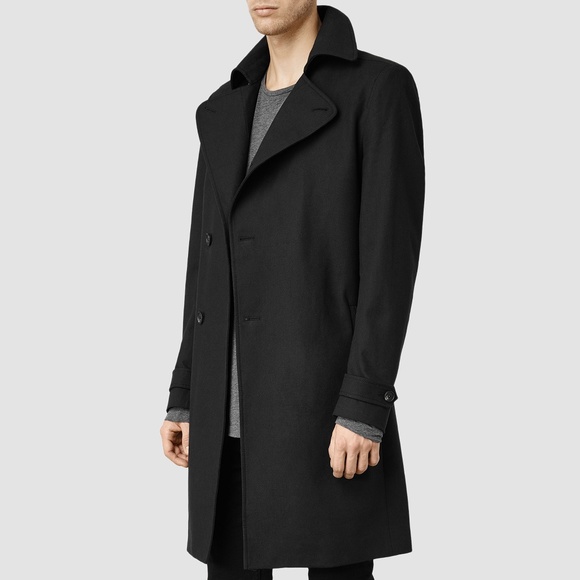Allsaints Long Slim Coat All Saints Blaize Long Line Slim Fit Coat
